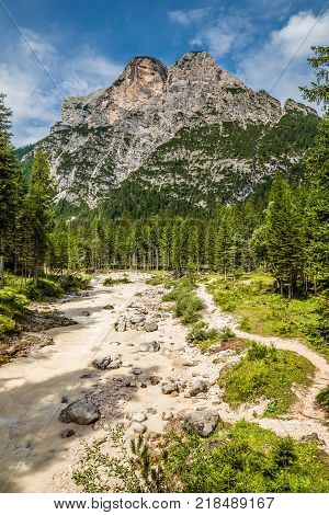 Hike To Cascate Di Fanes Waterfalls - Dolomites Italy Europe