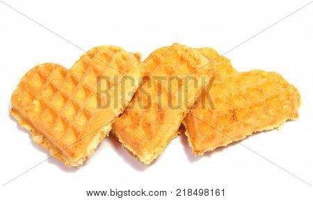Сookie biscuit isolated on white background . 