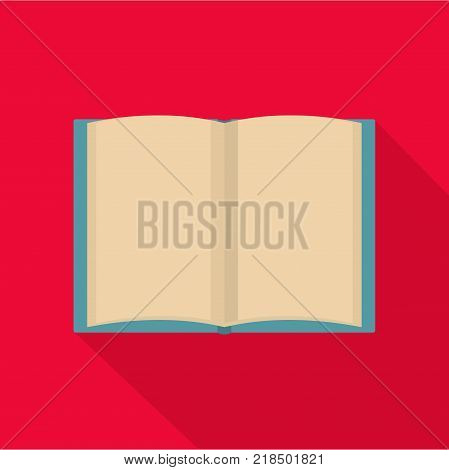 Book novel icon. Flat illustration of book novel vector icon for web