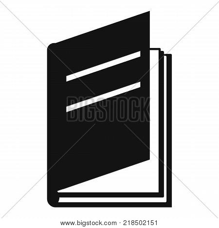 Book ajar icon. Simple illustration of book ajar vector icon for web
