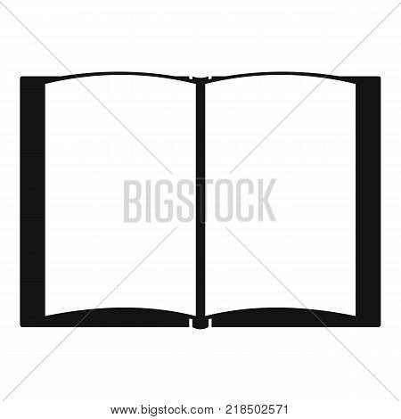 Book novel icon. Simple illustration of book novel vector icon for web
