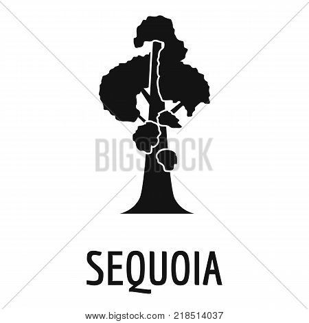 Sequoia icon. Simple illustration of sequoia vector icon for web