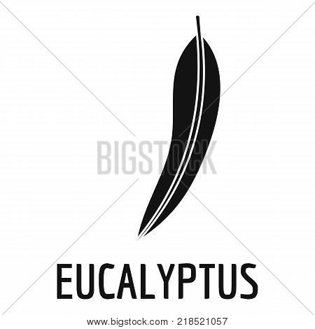 Eucalyptus leaf icon. Simple illustration of eucalyptus leaf vector icon for web