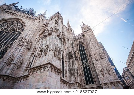 Interer Of Gallery Vittorio Emanuele Ii In Square Of Duomo In Milan,  Italy.