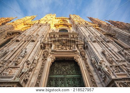 Interer Of Gallery Vittorio Emanuele Ii In Square Of Duomo In Milan,  Italy.