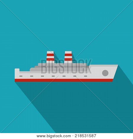Ship passenger icon. Flat illustration of ship passenger vector icon for web