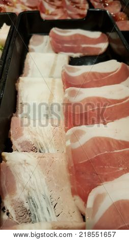 Korean barbecue food and background korean food
