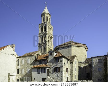 St Domnius Cathedral in the city of Split Croatia