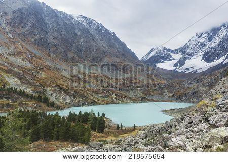 Katunsky Ridge. Altai Mountains Landscape.
