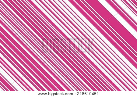 Christmas candle, lollipop pattern. Striped diagonal background with slanted lines. Stripy backdrop for print on wrapping. Vector illustration