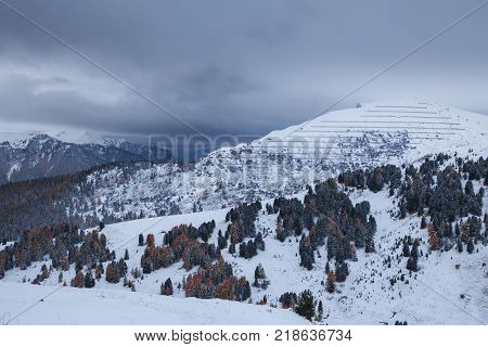 Mountain near Campitello di fassa, Dolomites Alps, Italy