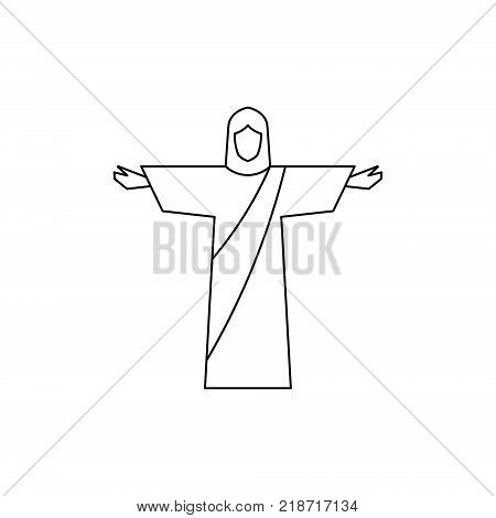 Jesus. line icon. symbol for your design, logo, UI. Vector illustration. EPS10