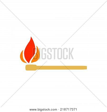 match illustration isolated on white background
