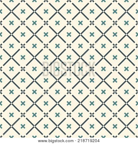 Interlocking Figures Tessellation Background. Repeated Geometric Shapes. Ethnic Mosaic Ornament. Ori