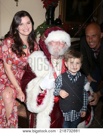 LOS ANGELES - DEC 16:  Heather Tom, Zane Achor, James Achor at the Heather Tom, James Achor, Zane Achor Christmas Party at their private residence on December 16, 2017 in Glendale, CA