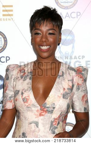 LOS ANGELES - DEC 16:  Samira Wiley at the 49th NAACP Image Awards Nominees' Luncheon at Beverly Hilton Hotel on December 16, 2017 in Beverly Hills, CA