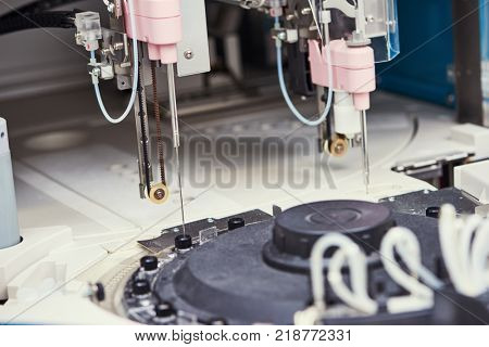 Dope test. biochemical medical laboratory. Analyzer at work