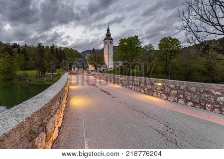 John The Baptist's Church At Lake Bohinj