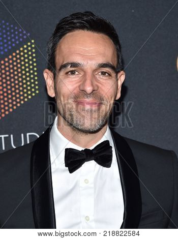 LOS ANGELES - OCT 27:  TJ Ramini arrives for the BAFTA Brittania Awards 2017 on October 27, 2017 in Beverly Hills, CA                