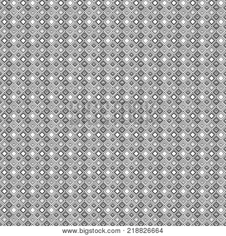 Geometric seamless pattern, checkered ornament abstract background. Vector monochrome gray design