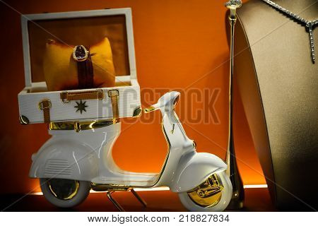 Milan, Italy - September 24, 2017:  Bulgari Store In Milan. Fashion Week Bvlgari Shopping
