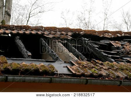 Abandoned Wooden House Make Also With Stones