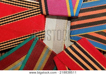 Ribbons texture macro background for web site or mobile devices