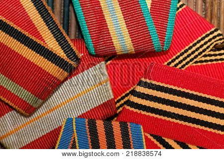 Ribbons texture macro background for web site or mobile devices
