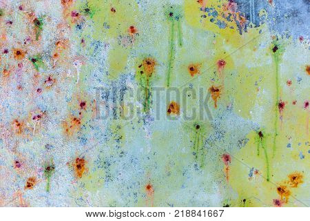 Paintball Graffiti Colors Wall Background