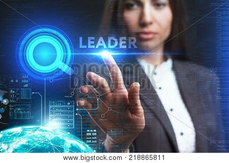 The Concept Of Business, Technology, The Internet And The Network. A Young Entrepreneur Working On A