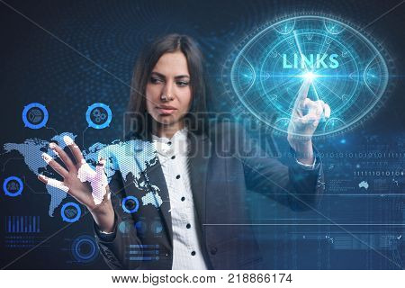 The Concept Of Business, Technology, The Internet And The Network. A Young Entrepreneur Working On A