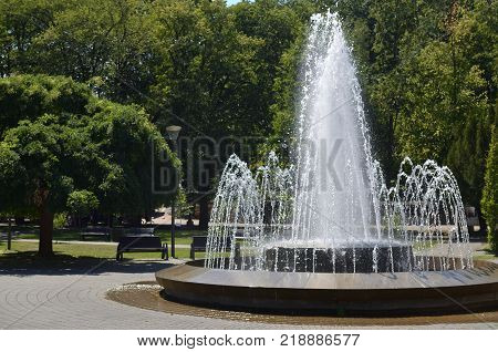 Park With Fountain