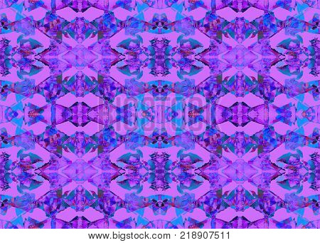 Aztec pattern. Tribal design. Geometric seamless pattern. Navajo triangles and stipes design. Aztec mayan ethnic background. Watercolor abstract geometric graphic wallpaper. Native american modern art