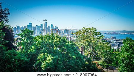 Snoqualmie Falls Washington State Nature In Daylight