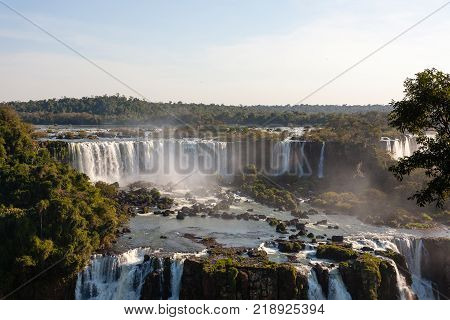 Landscape from Iguazu Falls National Park Argentina. World heritage site. South America Adventure travel