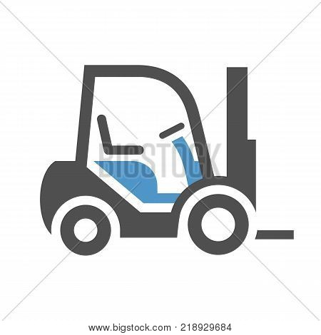 Loader - gray blue icon isolated on white background