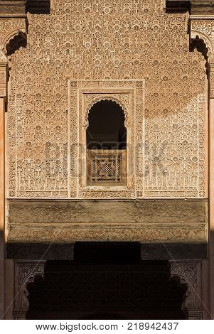 old building at Ben Youssef Madrasa in marrakech