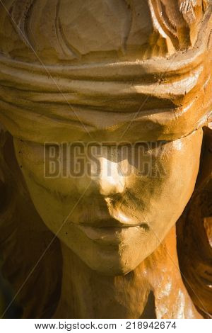 Wooden Statue Of The Idol.