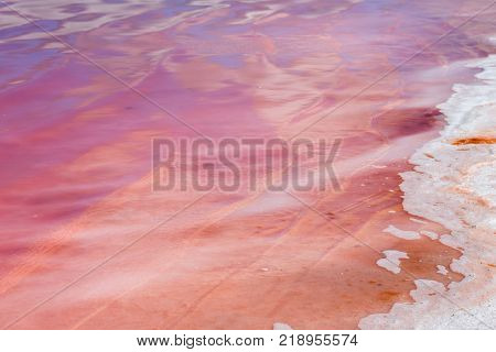 The pink salt lake of Dimboola Victoria