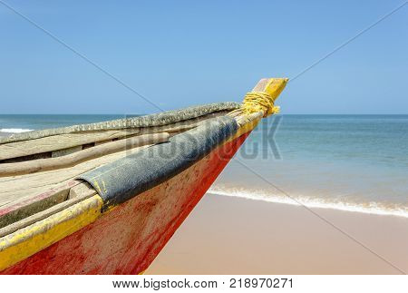Sangano Beach, Boat near the sea by day