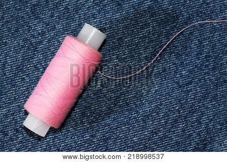 A Stencil Of A Sewing Machine Of Jeans, Drawing Clothing On Paper