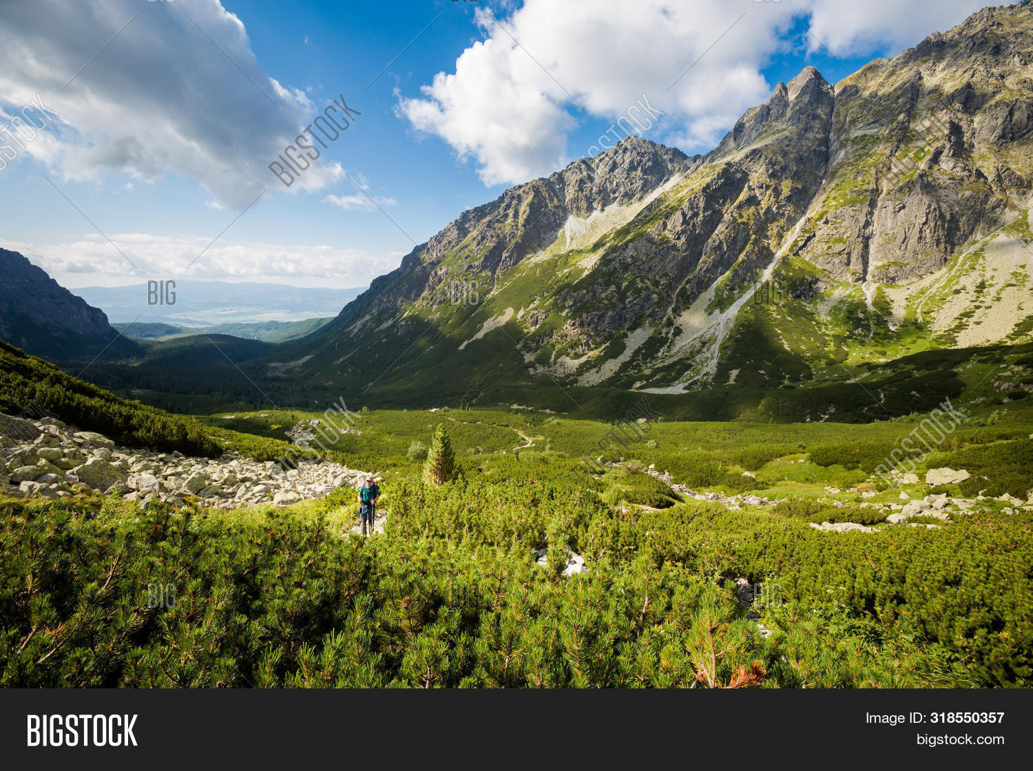 Tourist Going Rysy Image & Photo (Free Trial) | Bigstock