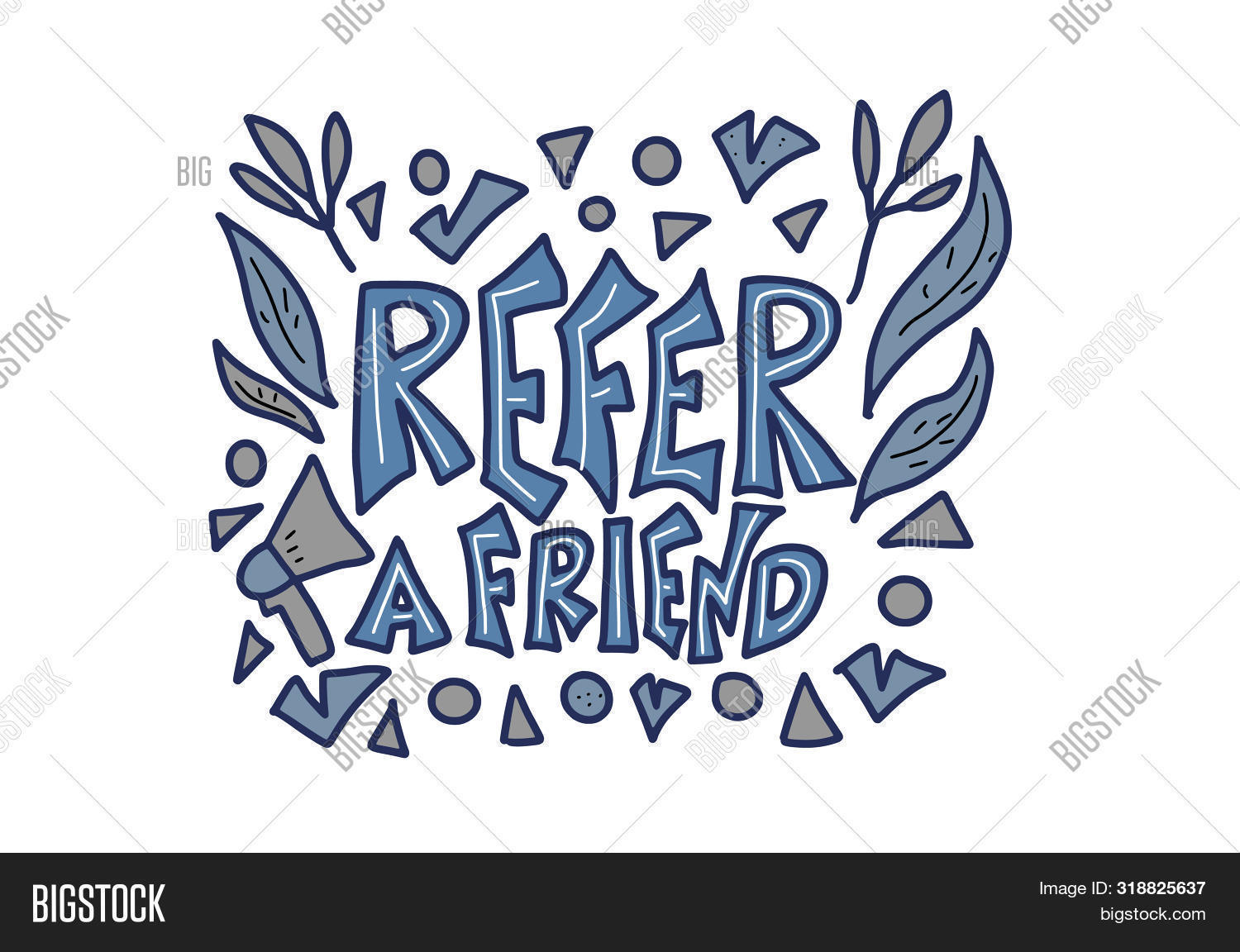 Refer Friend Slogan. Image & Photo (Free Trial) | Bigstock