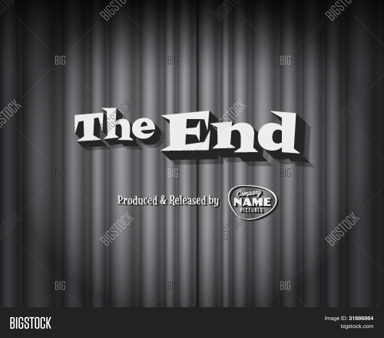 Movie Ending Screen Vector & Photo (Free Trial) | Bigstock