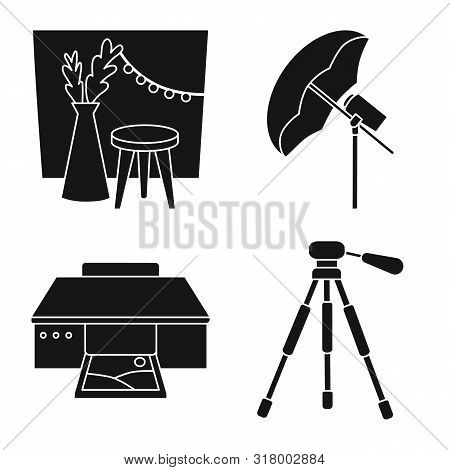Vector Design Of Business And Hobbies Icon. Collection Of Business And Photo Stock Symbol For Web.
