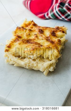 Turkish Style Macaroni Casserole Mac And Cheese / Firin Makarna.