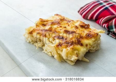 Turkish Style Macaroni Casserole Mac And Cheese / Firin Makarna.