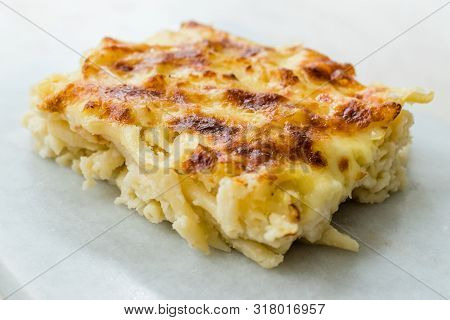 Turkish Style Macaroni Casserole Mac And Cheese / Firin Makarna.