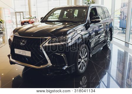 Ufa, Russia - 08.06.2019: Lexus Lx 570 Sub Urban Vehicle.