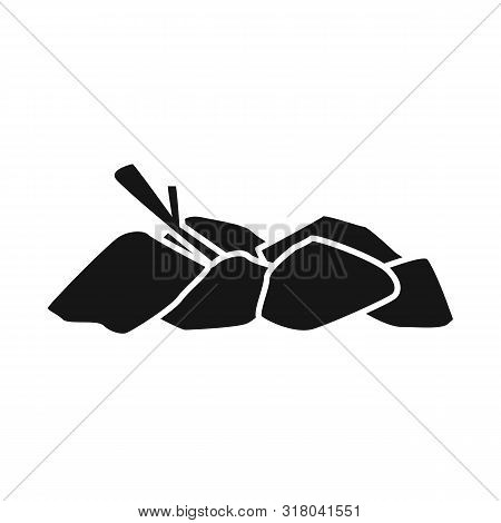 Vector Design Of Bonfire And Firewood Symbol. Set Of Bonfire And Pile Stock Vector Illustration.